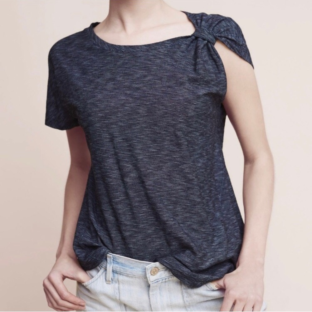 Anthropologie | Deletta navy top